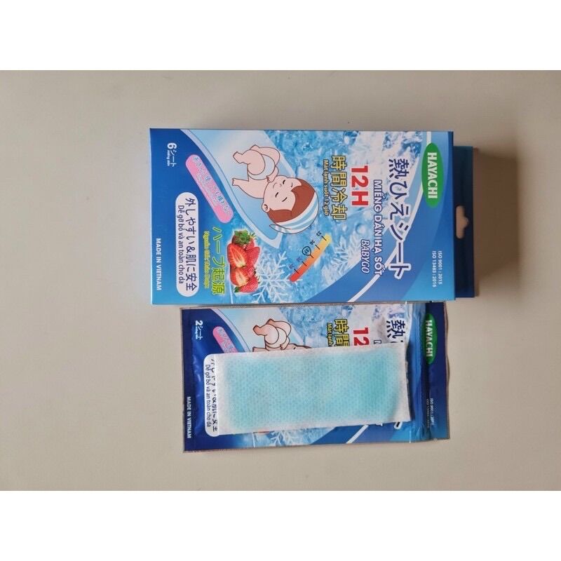 [HCM]Dán hạ sốt HAYACHI  hộp 6 miếng