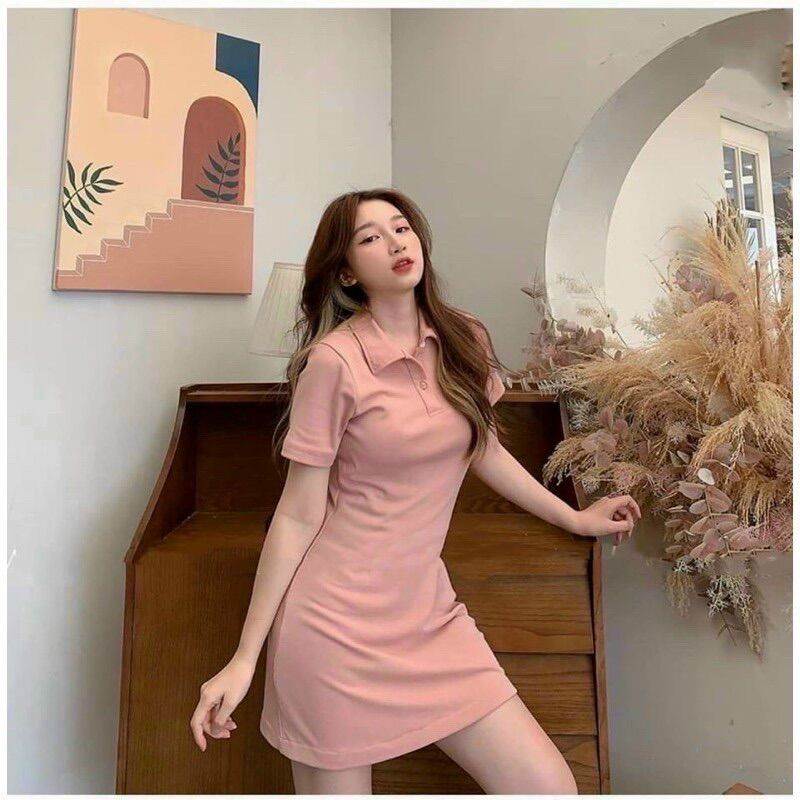 [Ảnh thật] 50-90kg Bigsize ĐẦM THUN POLO SUÔNG