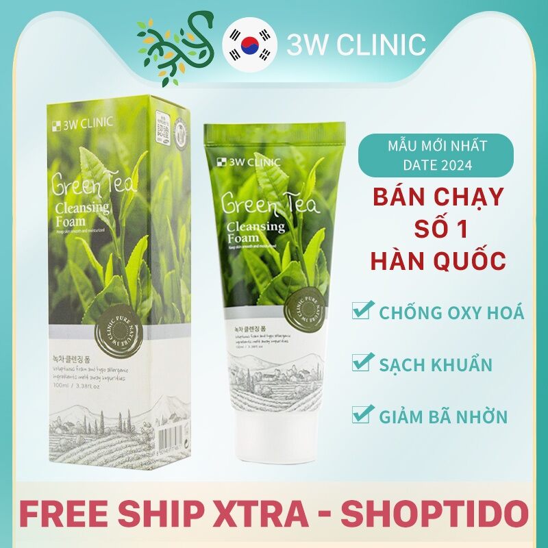 Sữa rửa mặt trà xanh 3W clinic