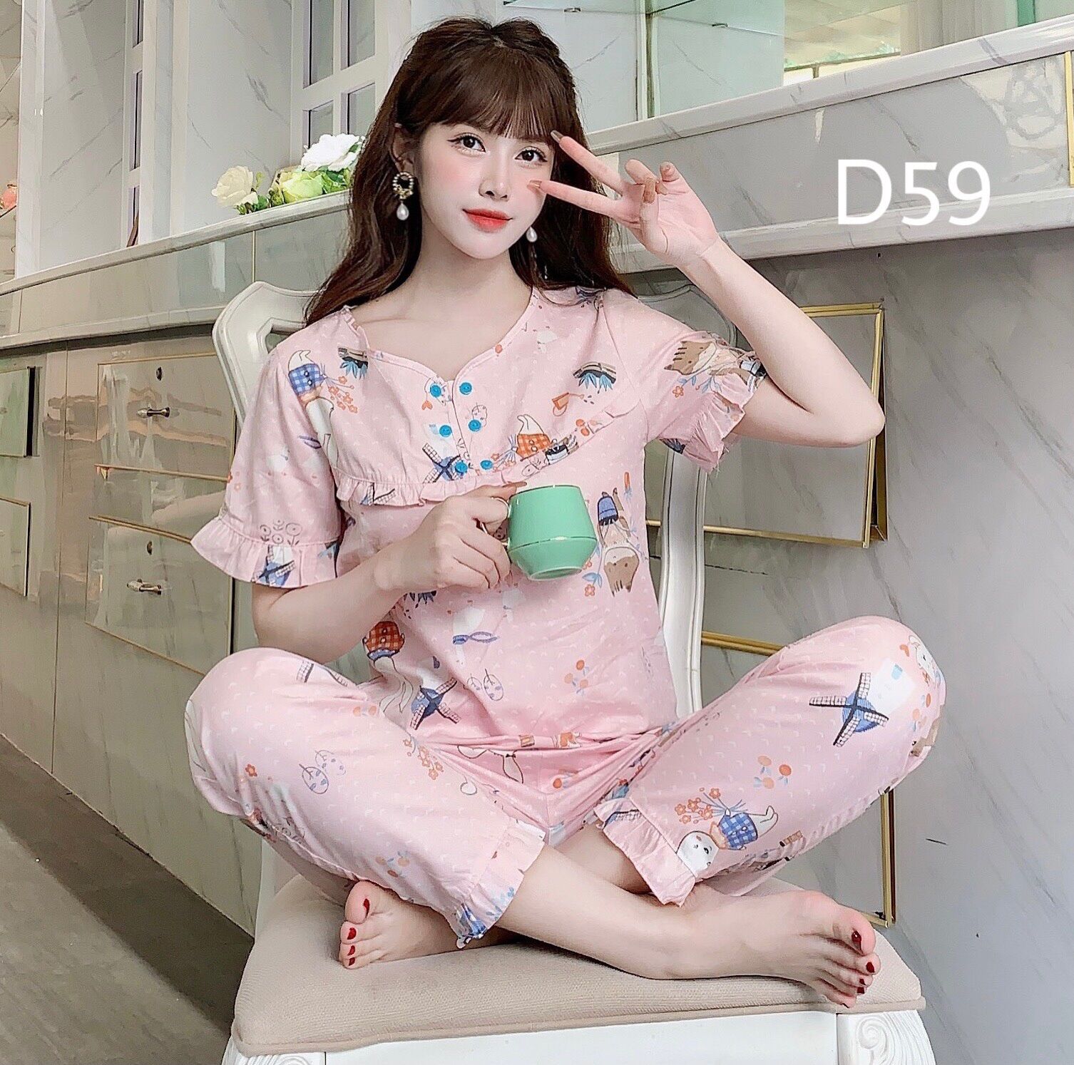 Đồ bộ mặc nhà vải kate