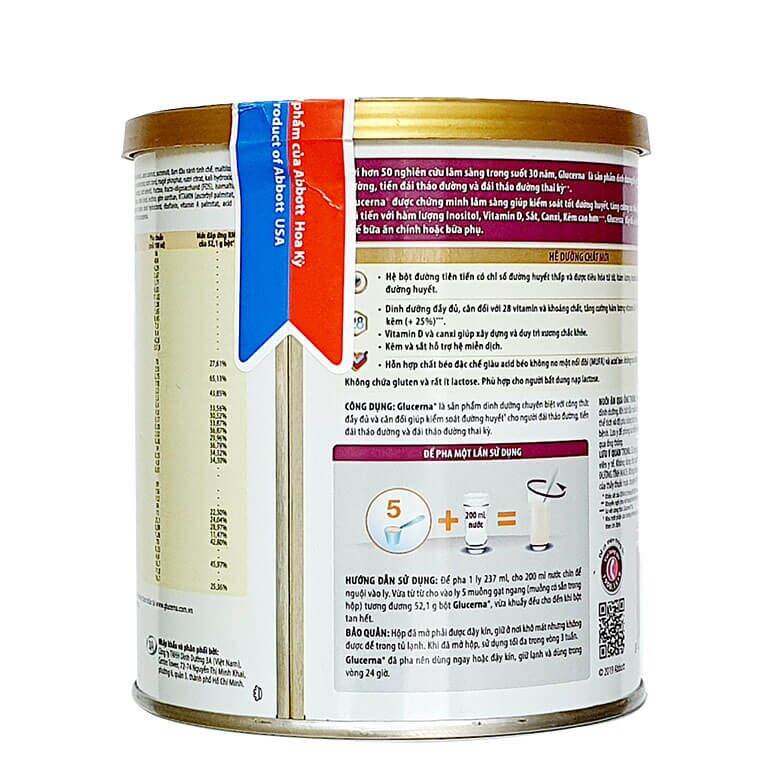 [HCM]Sữa Glucerna Abbott Cho Người Tiểu Đường 400G