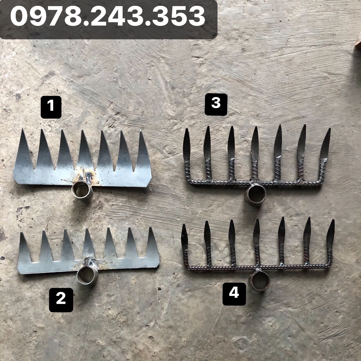 Cào ruộng 5 răng 7 răng