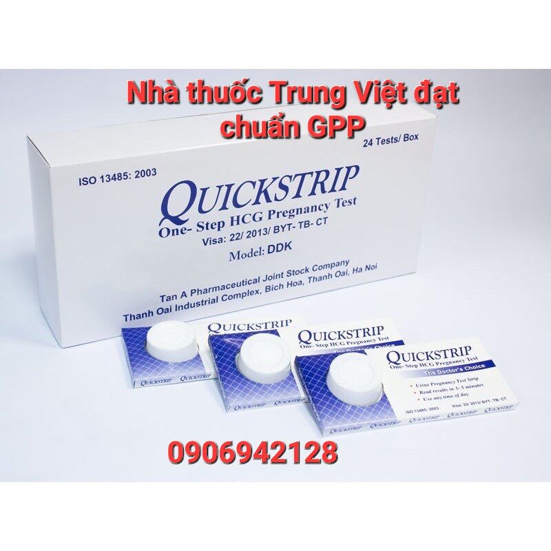 Que thử Thai Quickstrip. thử thai chính xác tiện lợi