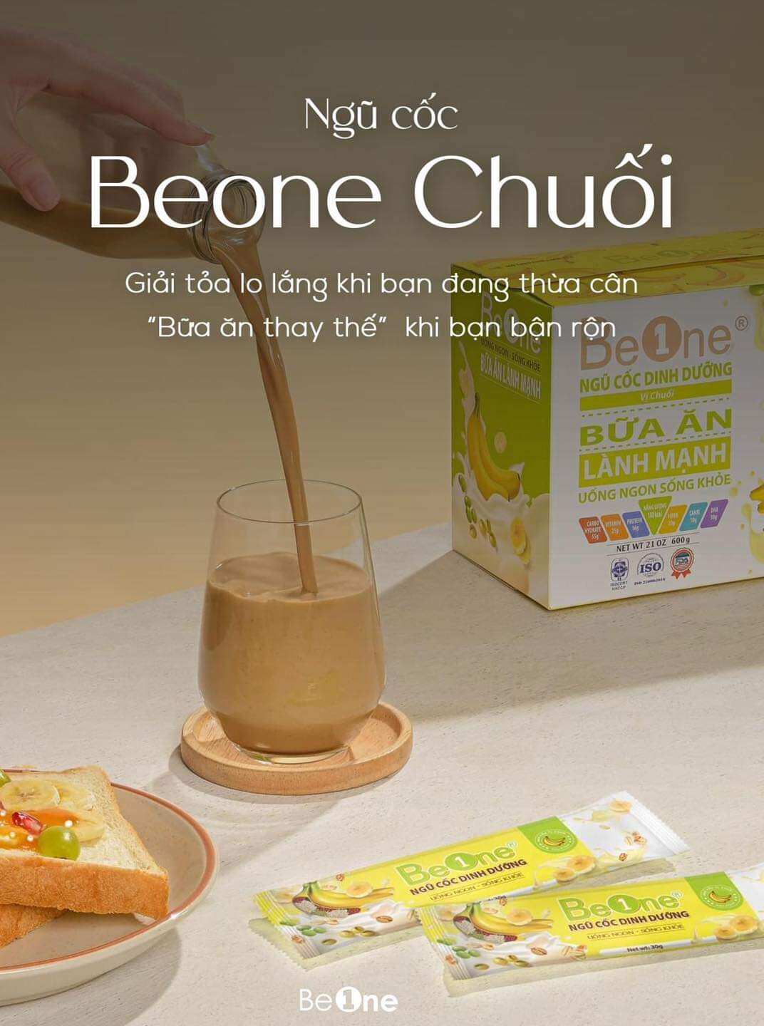Ngũ cốc BeOne vị chuối [cam kết chính hãng]