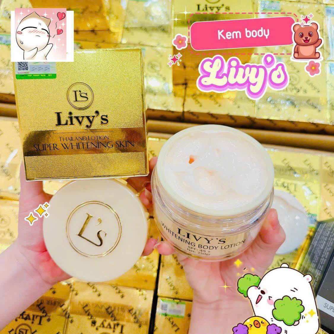 Kem body livy 250g thái lan