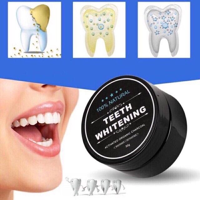Bột Trắng Răng Than Tre Nhật Bản - Teeth Whitening