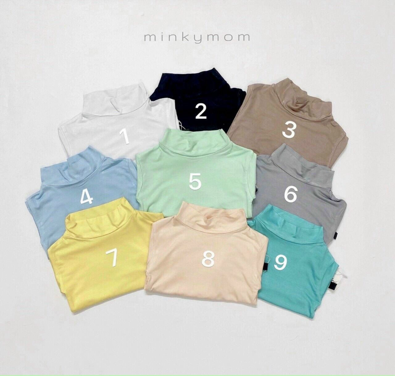 Áo bún thun lạnh cổ 3 phân cho bé