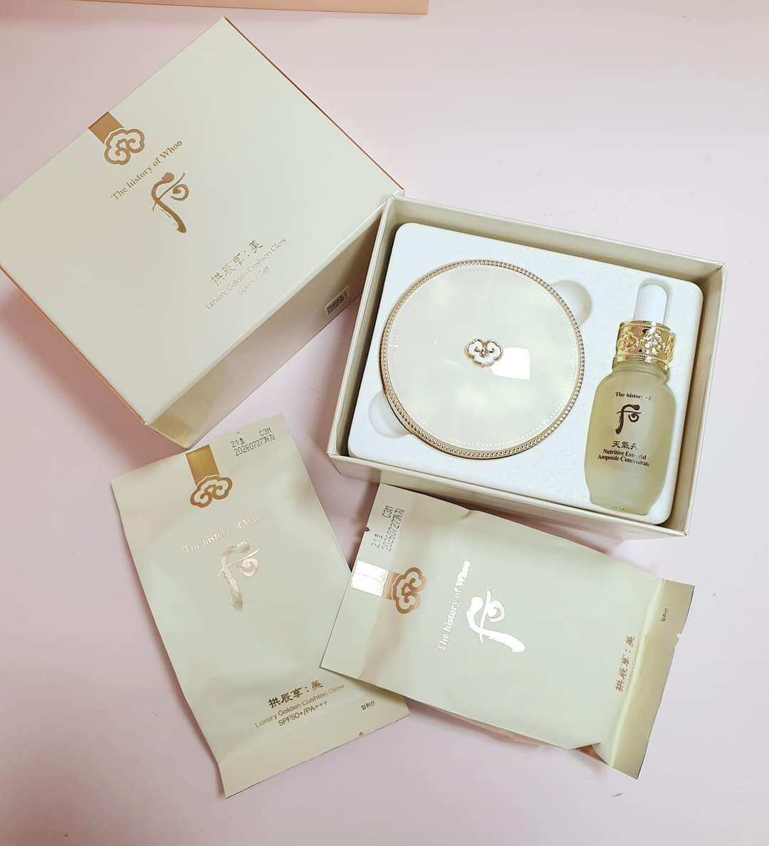 Sét Phấn Nước Whoo Vàng Cao Cấp Đa Năng