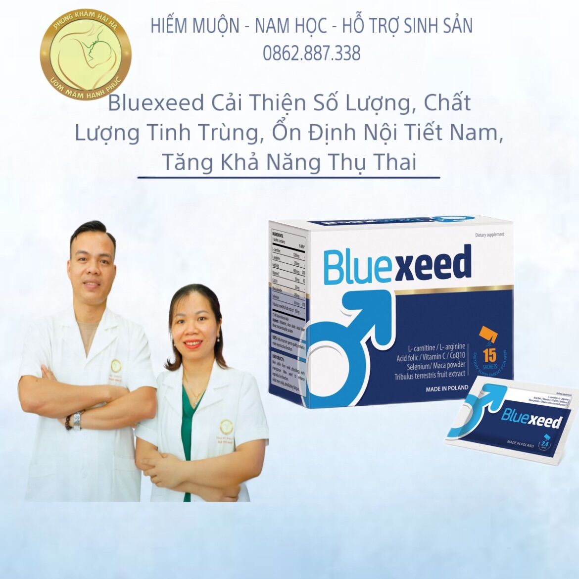 Bluexeed hỗ trợ sức khỏe cho nam giới