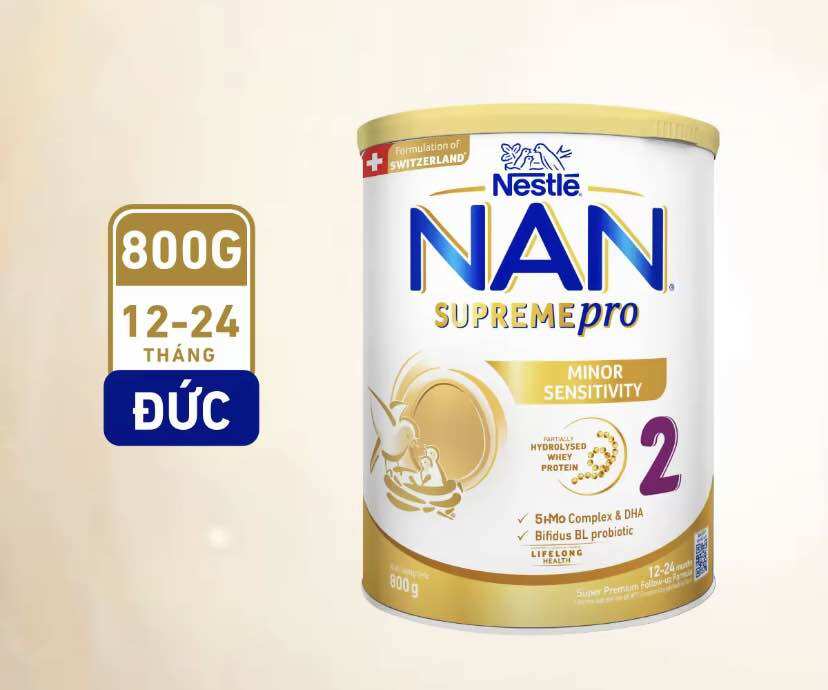 Sữa Bột Nestle Nan Supreme PRO 2 - Hộp 800g