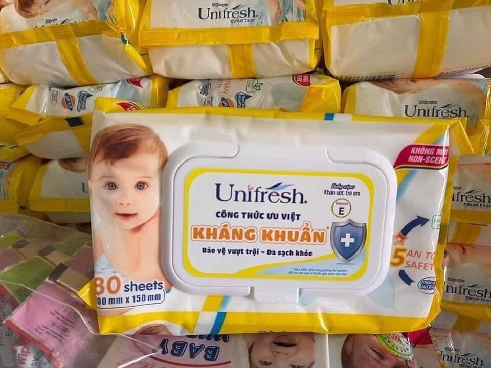 Combo 3 gói khăn ướt Unifresh không mùi
