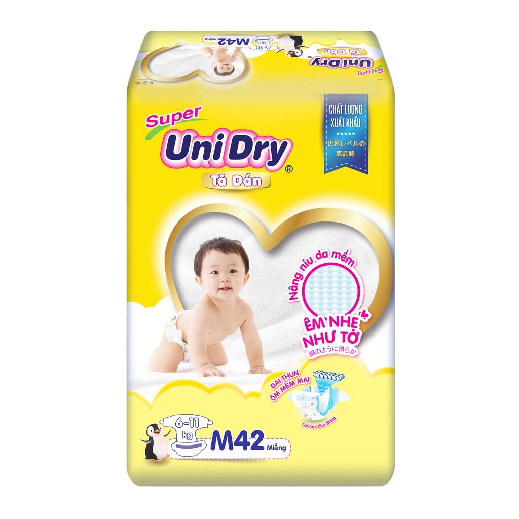 Bỉm dán Unidry NB36/S48/M42/L38/XL34