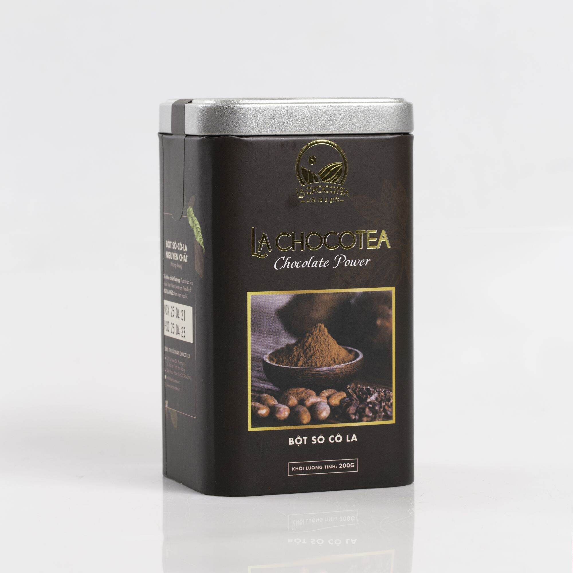 La Chocotea bột socola hộp thiếc 200g