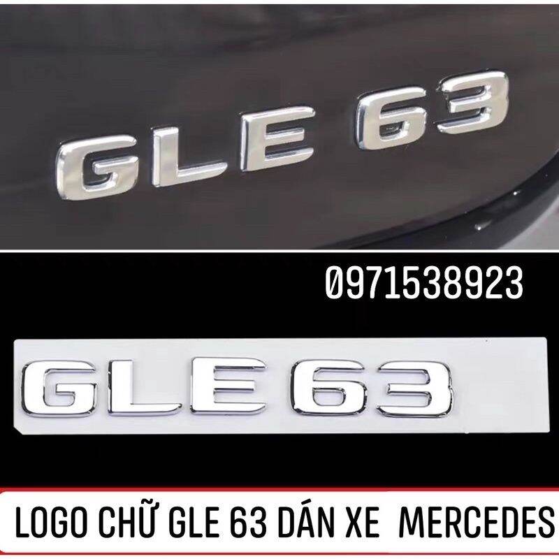 Logo gle 63 dán xe mercedes hàng có tem hãng