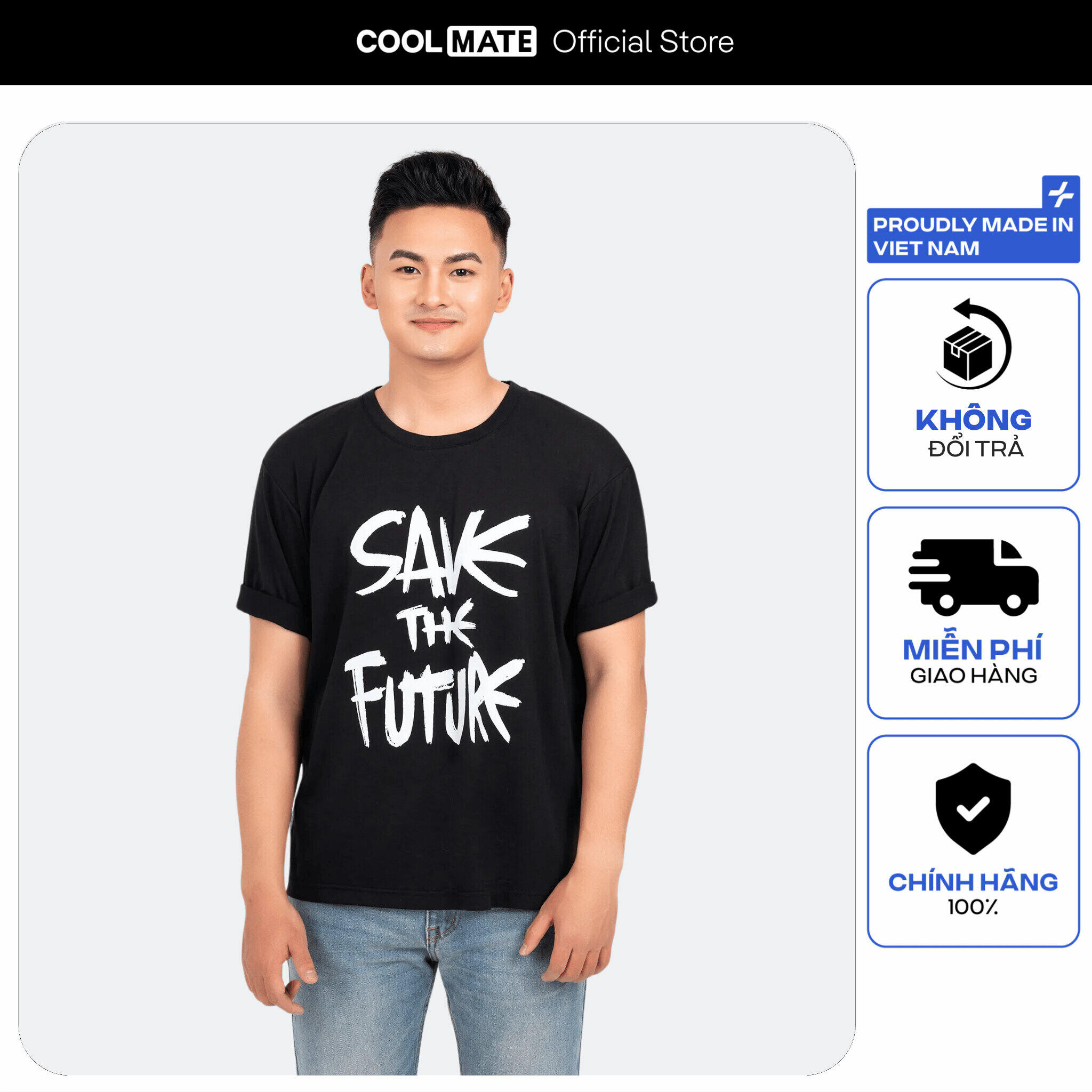 [OUTLET - KHÔNG ĐỔI TRẢ]Áo Thun Nam Oversize Save The Future Coolmate