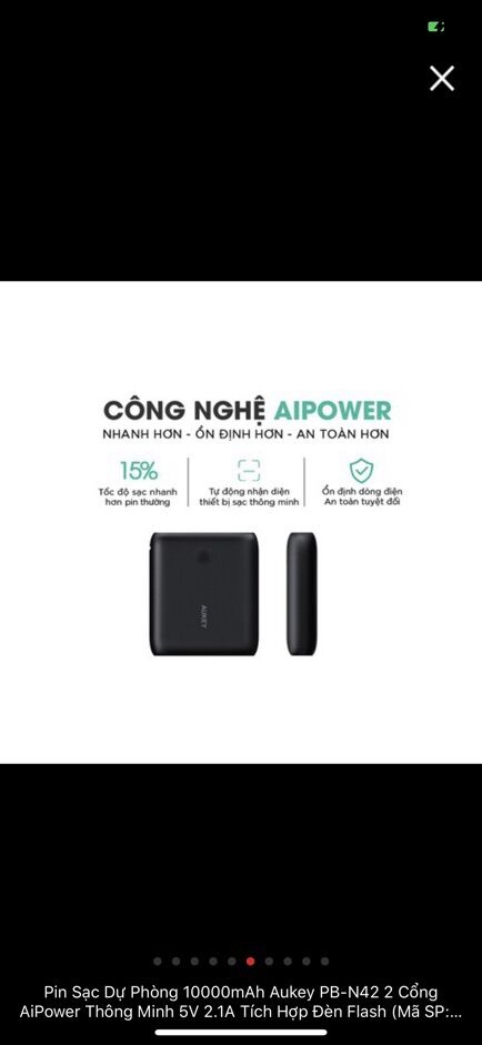 Sạc dự phòng 10.000 mAh AUKEY PB-N42