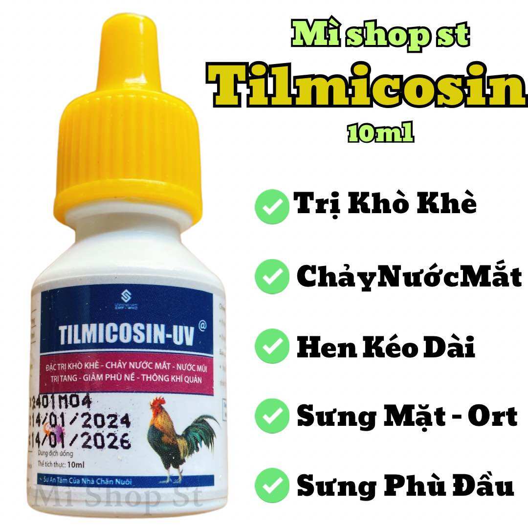 Tilmicosin Uv gà đá, thuốc cho gà đá sổ mũi, khò khè