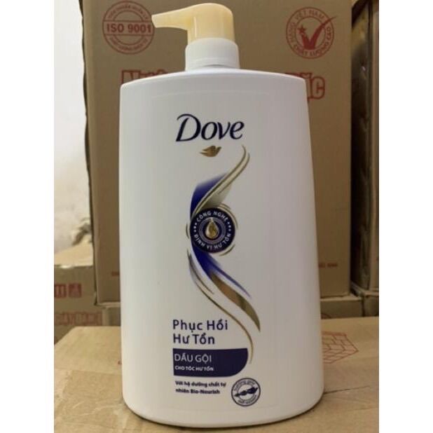 Dầu gội DoVe phục hồi hư tổn 1.4kg cho mái tóc đẹp rạng ngời chai lớn tiết kiệm