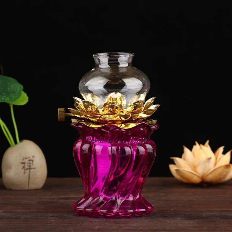 Đèn dầu thủy tinh 033 cao 15 cm