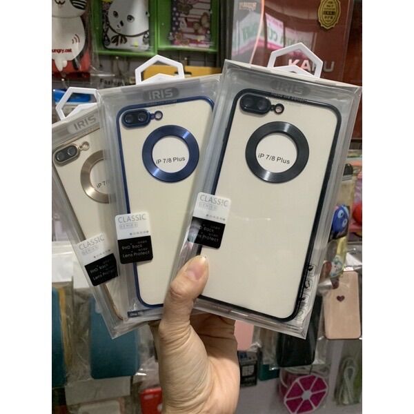 Ốp viền vuông hở táo , Bảo vệ camera iphone 7 plus , 8 plus , 7plus , 8plus