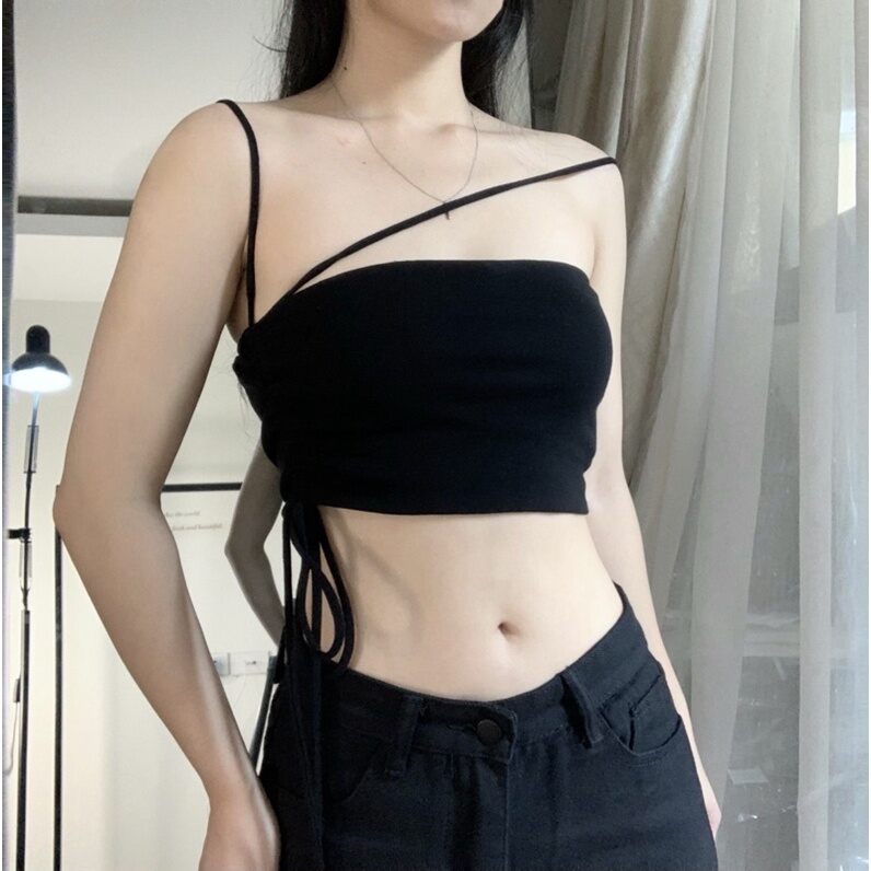 Áo Ống Rút Dây Croptop Cá Tính
