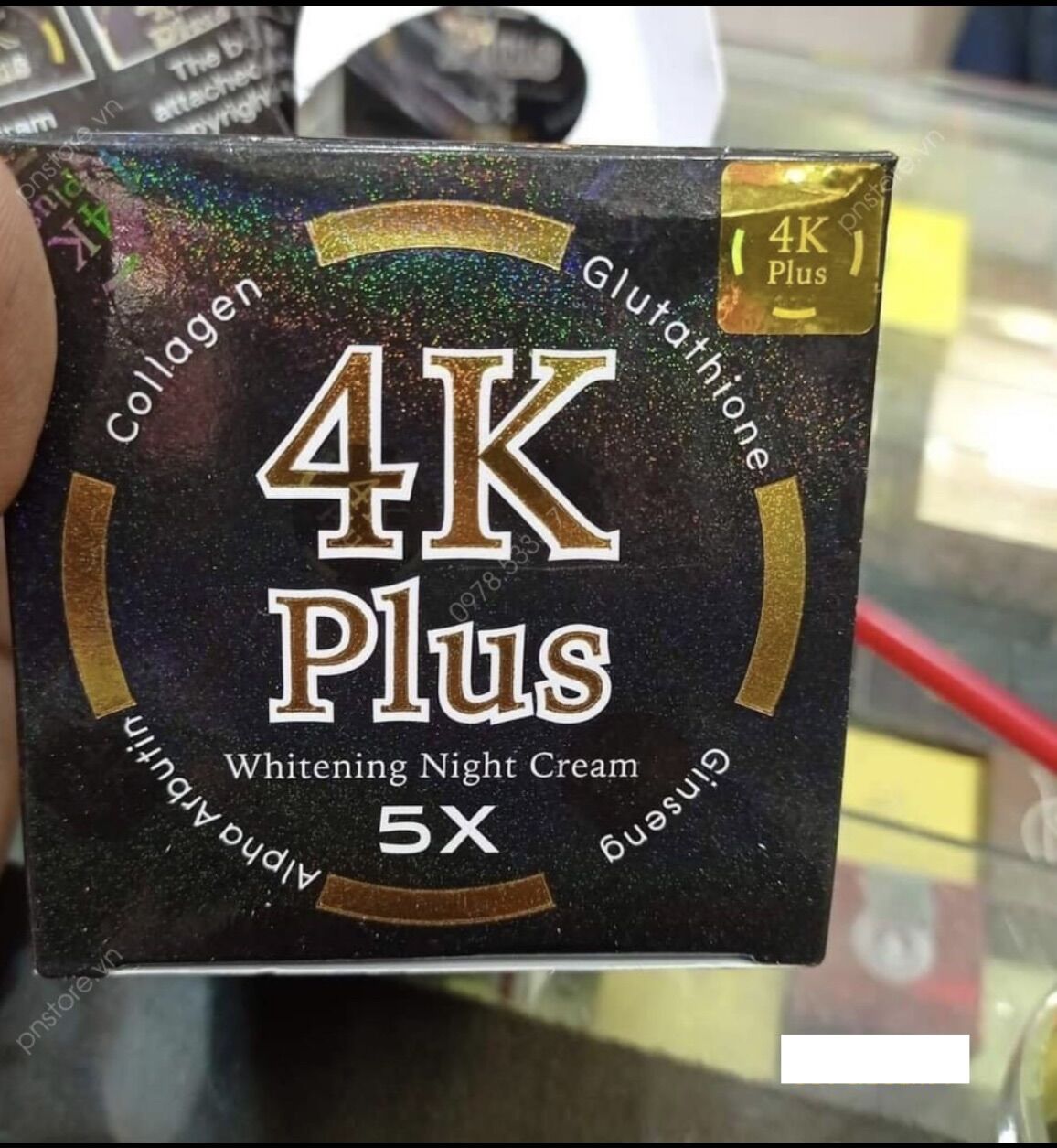 Kem 4K PLUS dưỡng trắng da nhân sâm