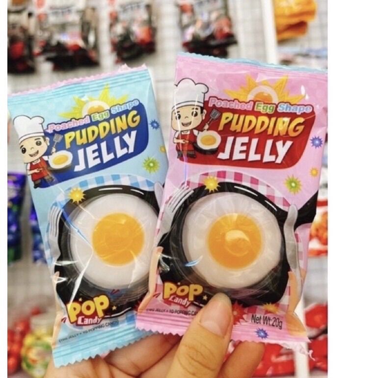Combo 5 cái pudding thạch mô phỏng chảo trứng chiên