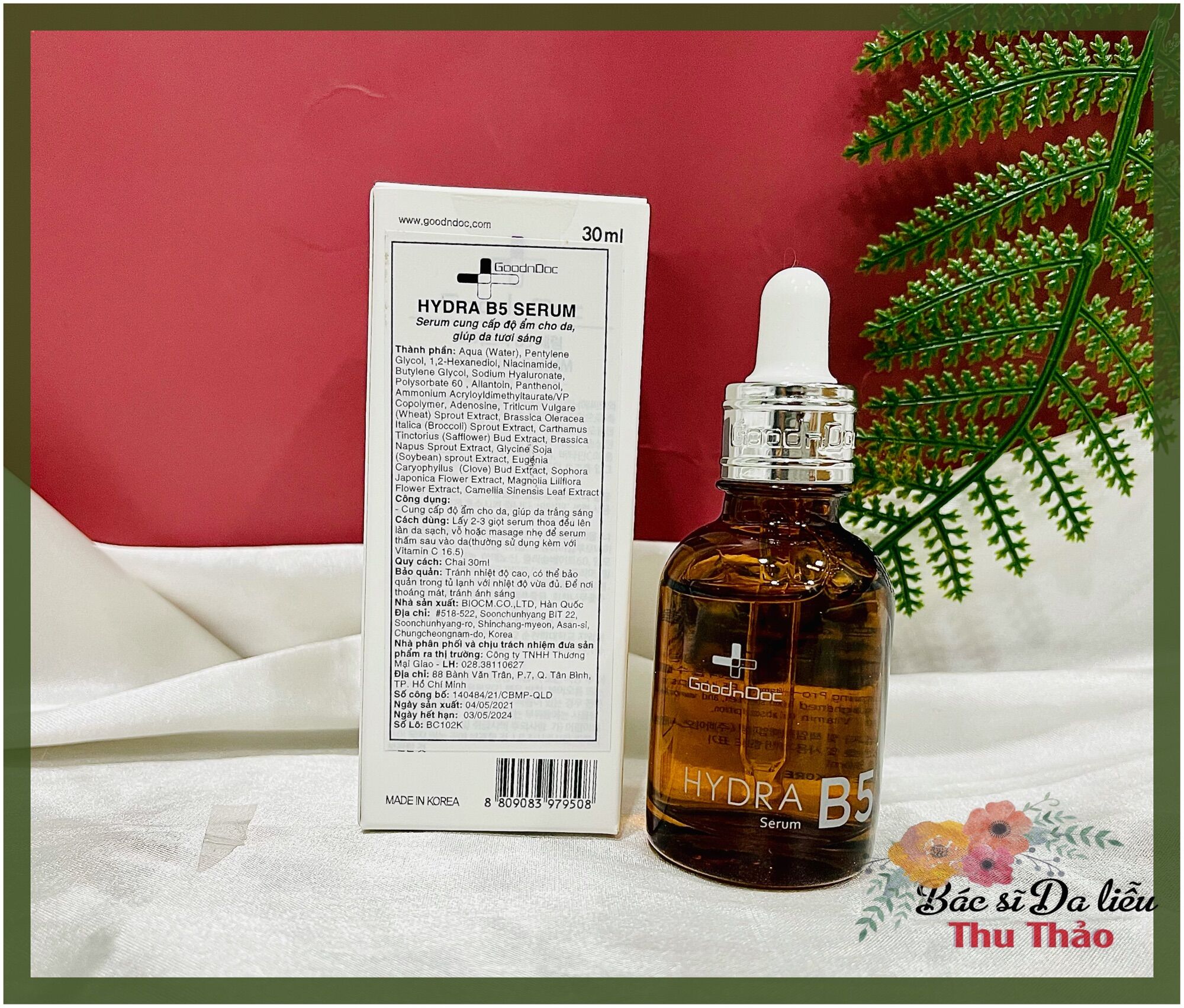 [30mL] SERUM CẤP ẨM PHỤC HỒI GOODNDOC HYDRA B5