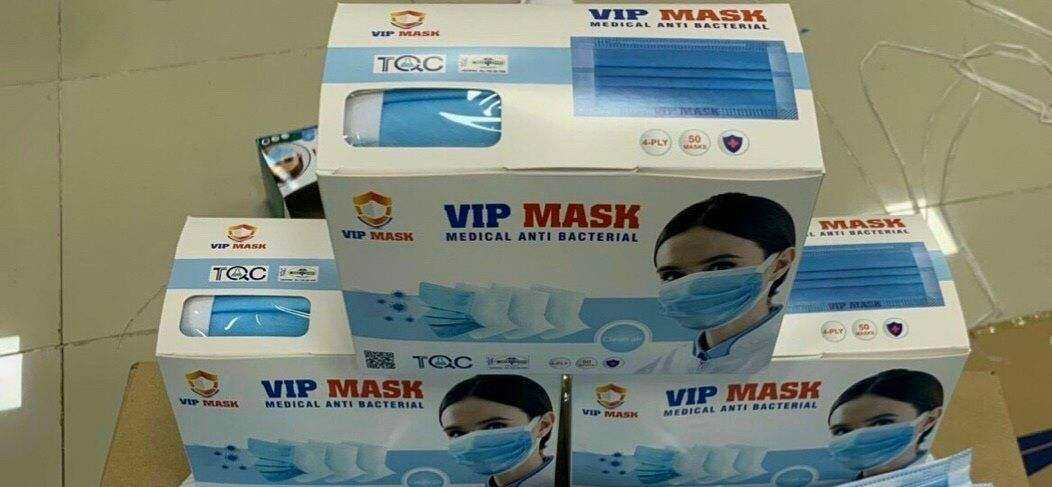 Khẩu trang y tế Vip Mask 50 cái / hộp. Hàng chuẩn vip.