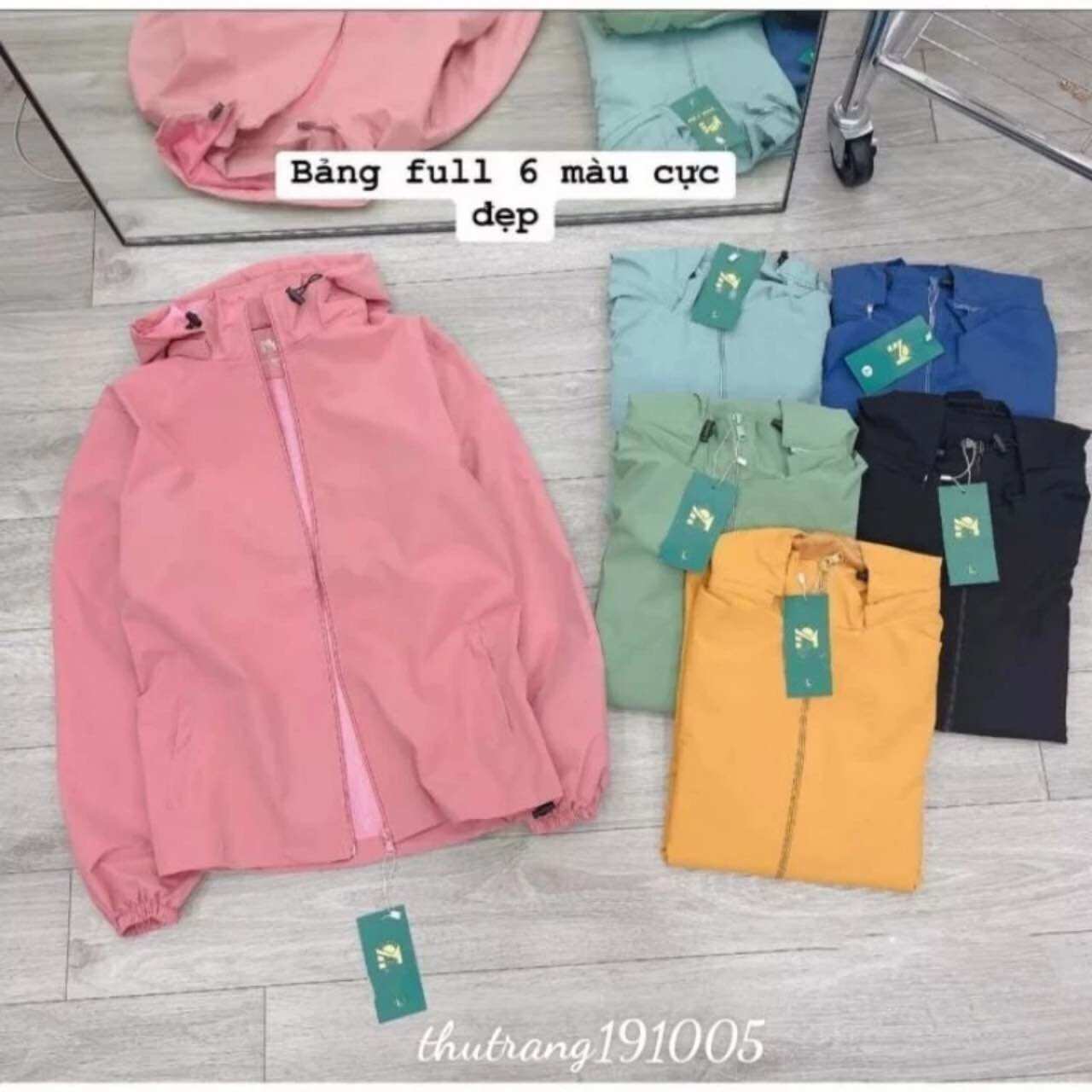 Áo Khoác Gió Nữ 2 lớp Cao Cấp Chống nước, Cản Gió, Cản bụi