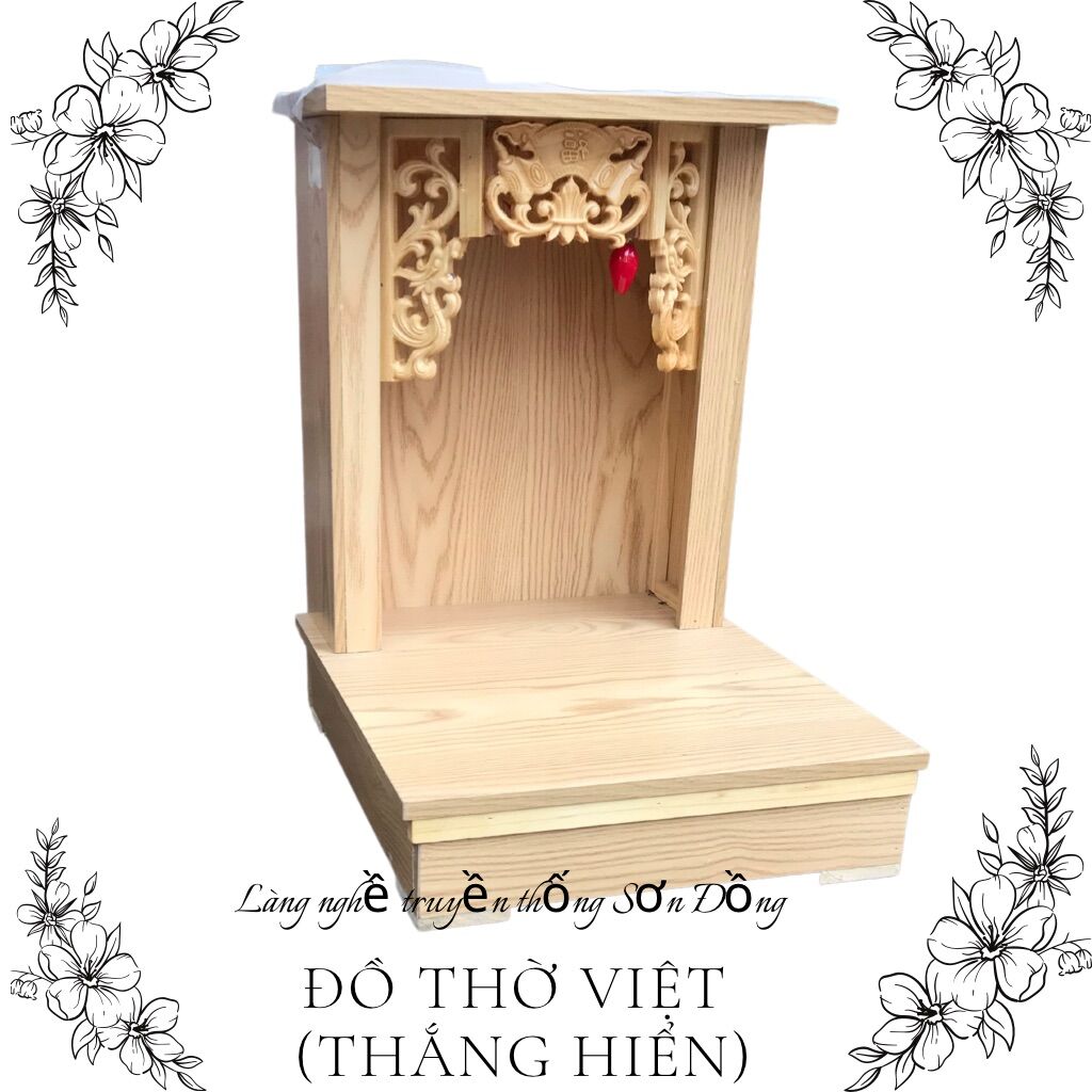 Bàn thờ thần tài ông địa mái bằng