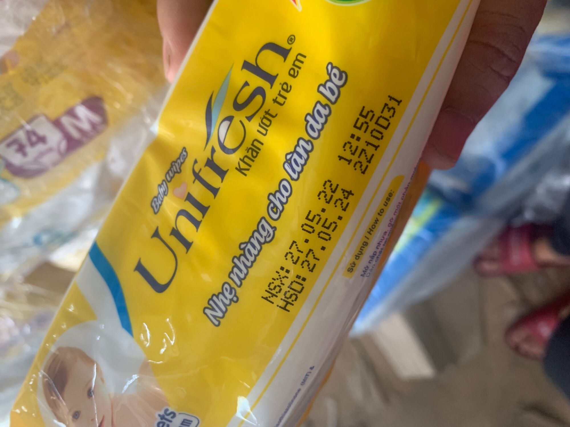 Khăn ướt Unifresh Baby Vitamin E 80 miếng