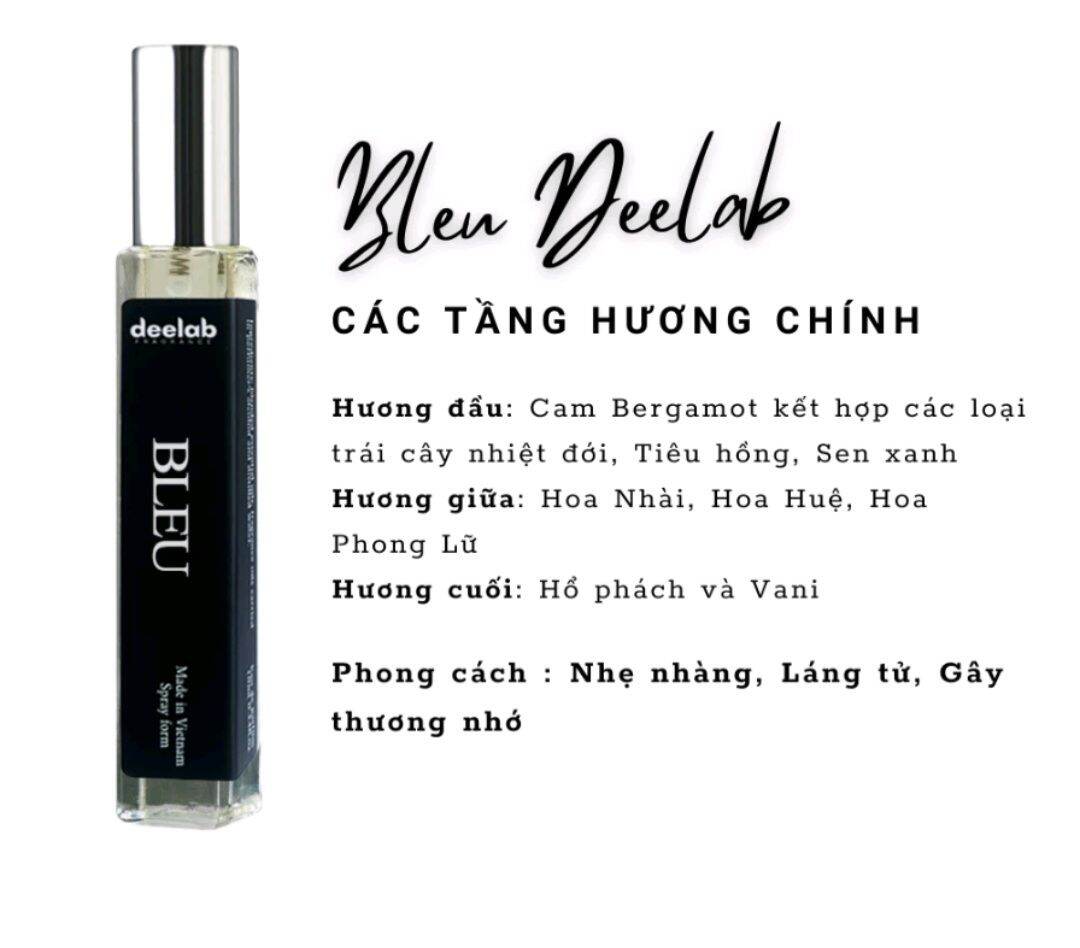 Nước Hoa Nam Dạng Xịt Deelab Nhẹ nhàng Lãng tử Phong Trần Gây thương nhớ - Dạng xịt