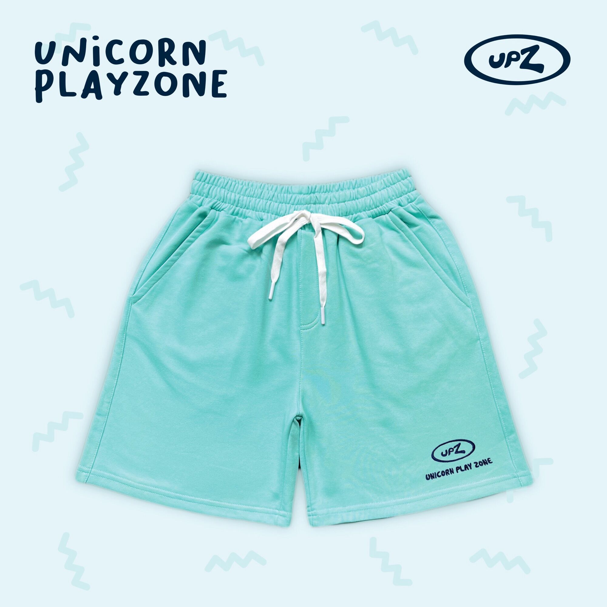 UPZ Quần Shorts Thun Thêu Logo (4 Màu)