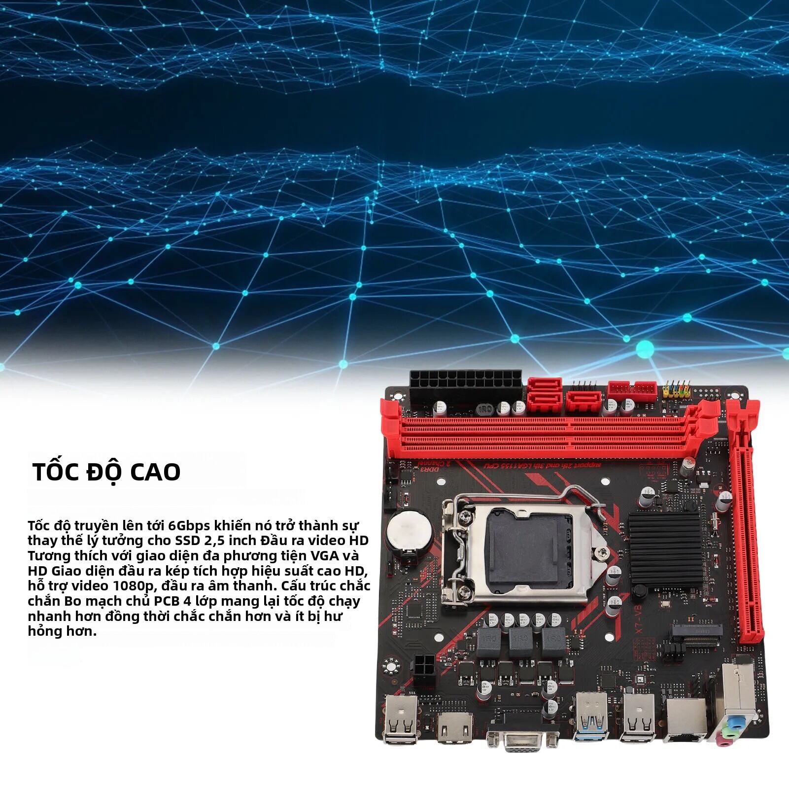 ITX Bo Mạch Chủ Máy Tính 1920x1080 60Hz 16GB 2xDDR3 6Gbps Nối Tiếp ATA 2.0x3 M.2 Intel B75 Chipset D
