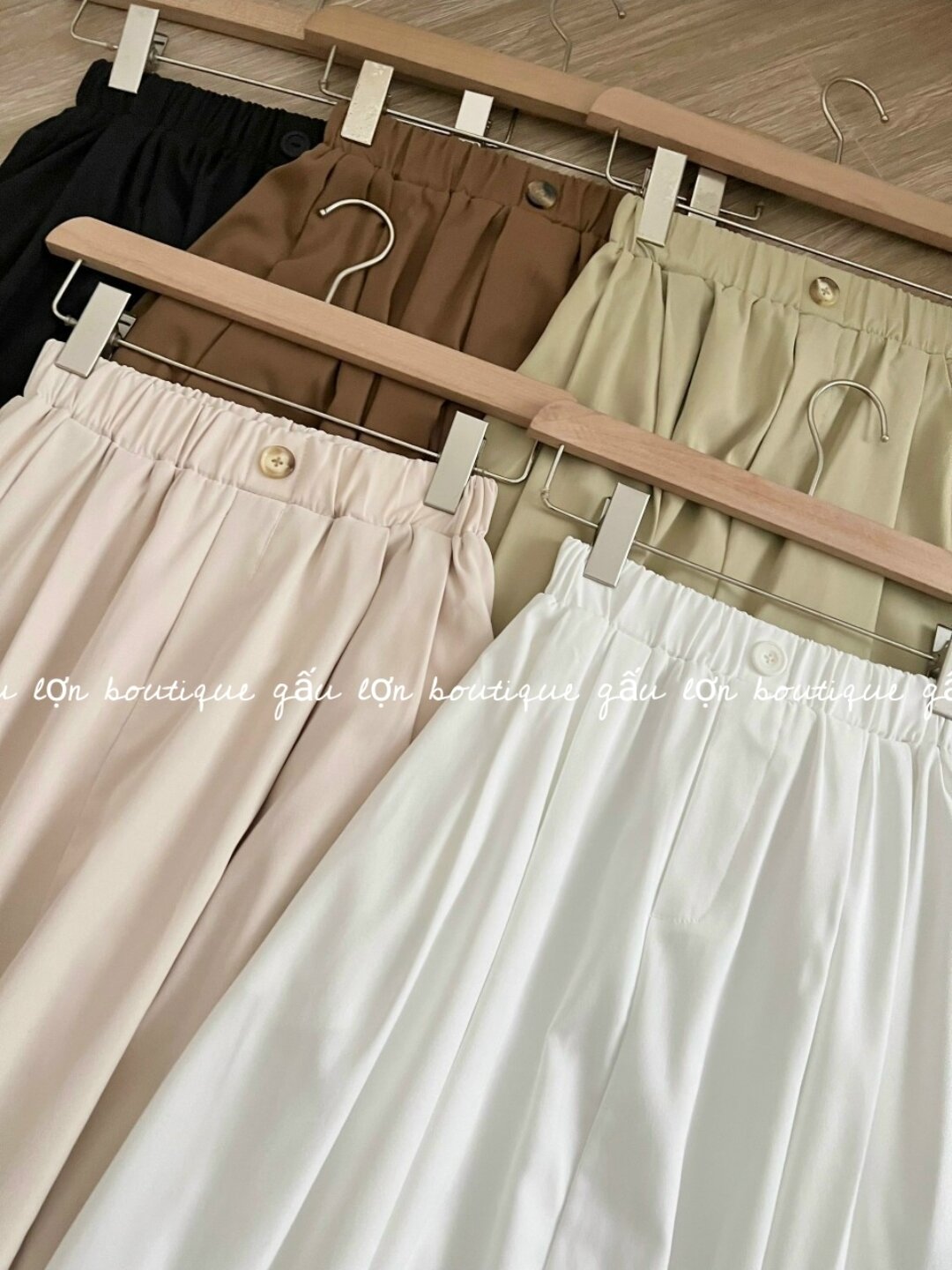 chân váy midi chất thô ulzzang hàn quốc