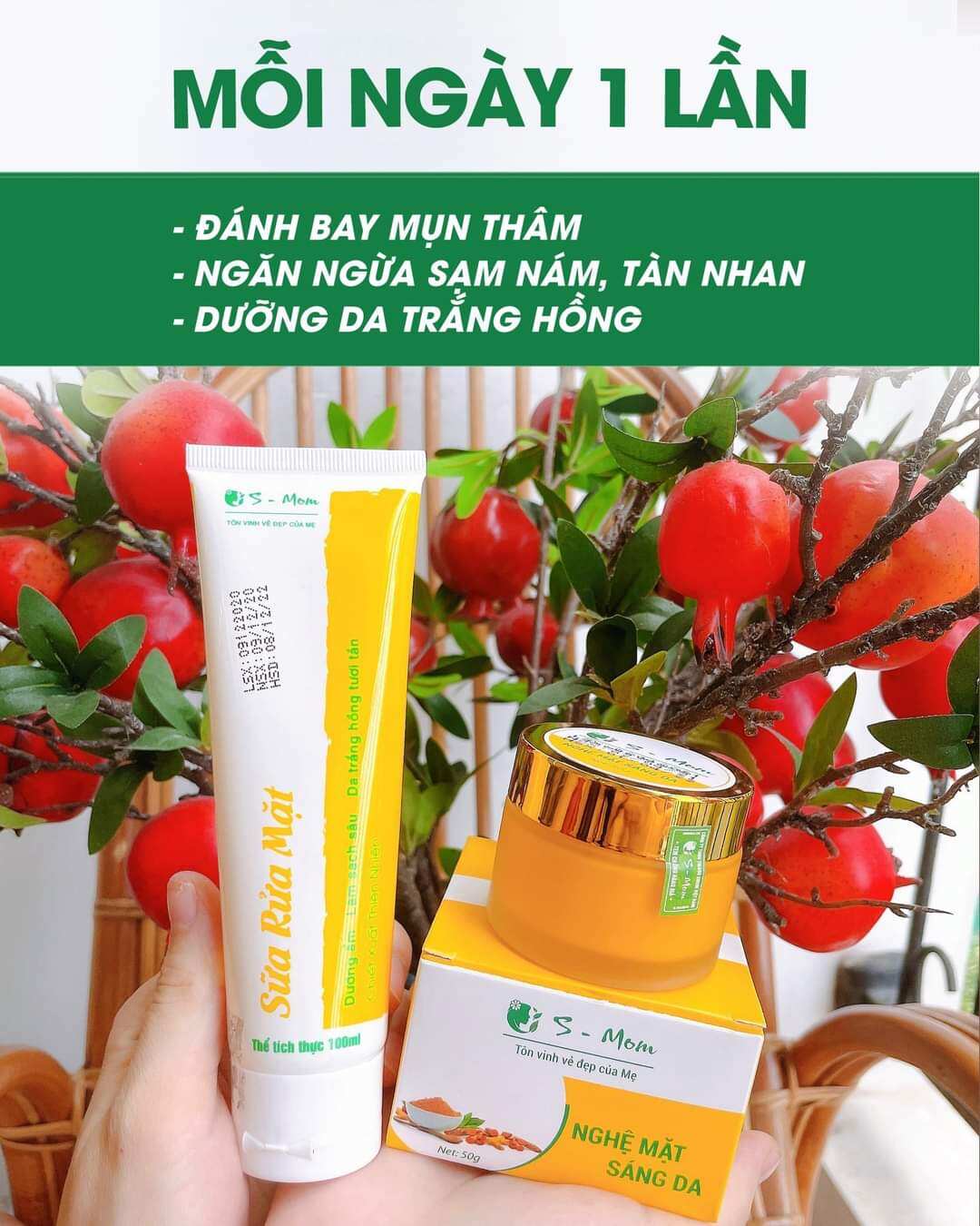 Sữa Rửa Mặt nghệ S-Mom mềm mịn da - chính hãng