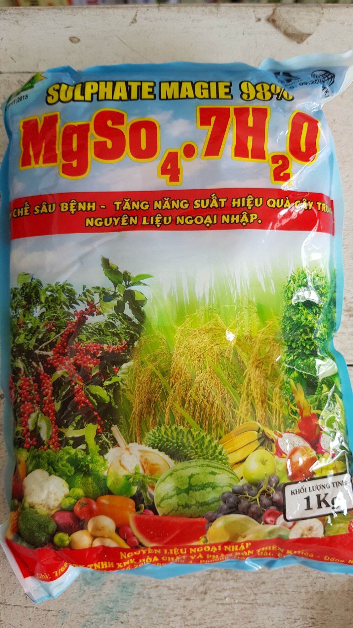 Sulphate Magie 98% 1kg hạn chế sâu bệnh