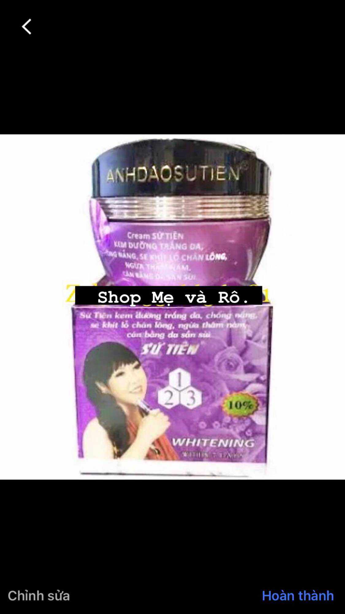 Kem sứ tiên tím hủ 10g (chính hãng 100%)