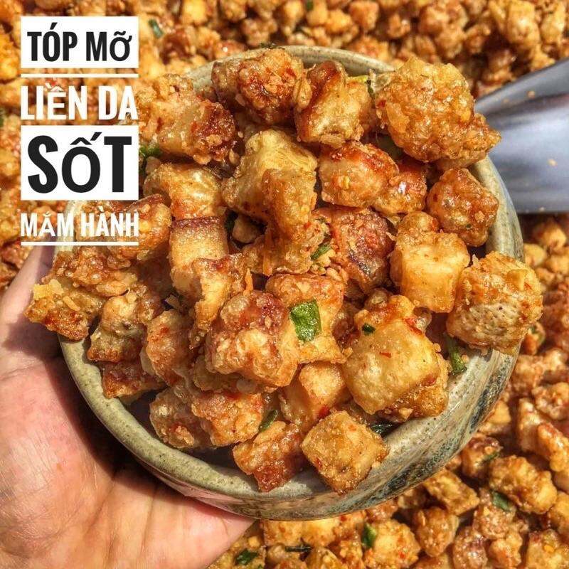 HỦ 250GR - Tóp mỡ chiên giòn sốt mắm tỏi