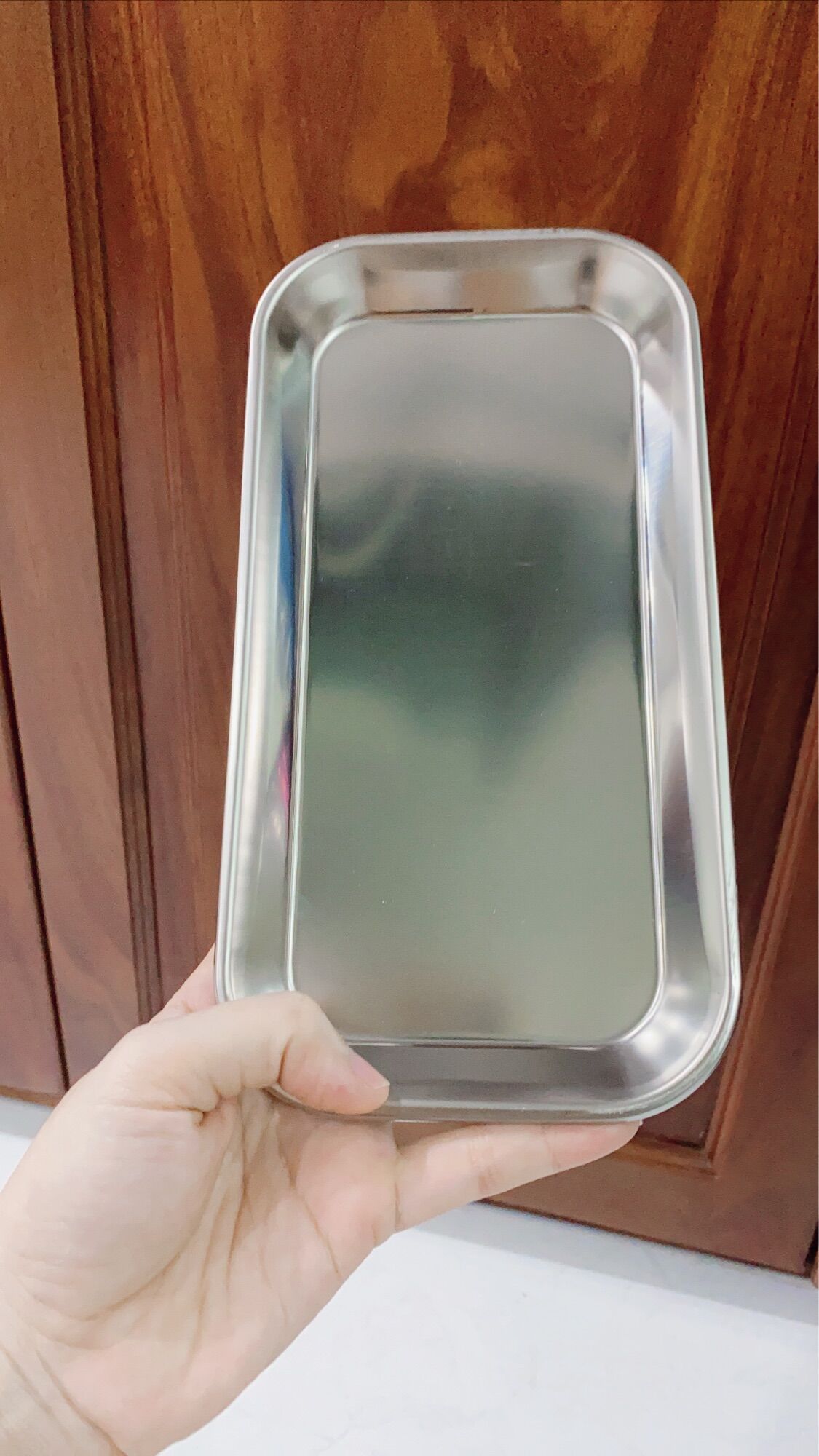 Khay Inox cao cấp đựng gòn
