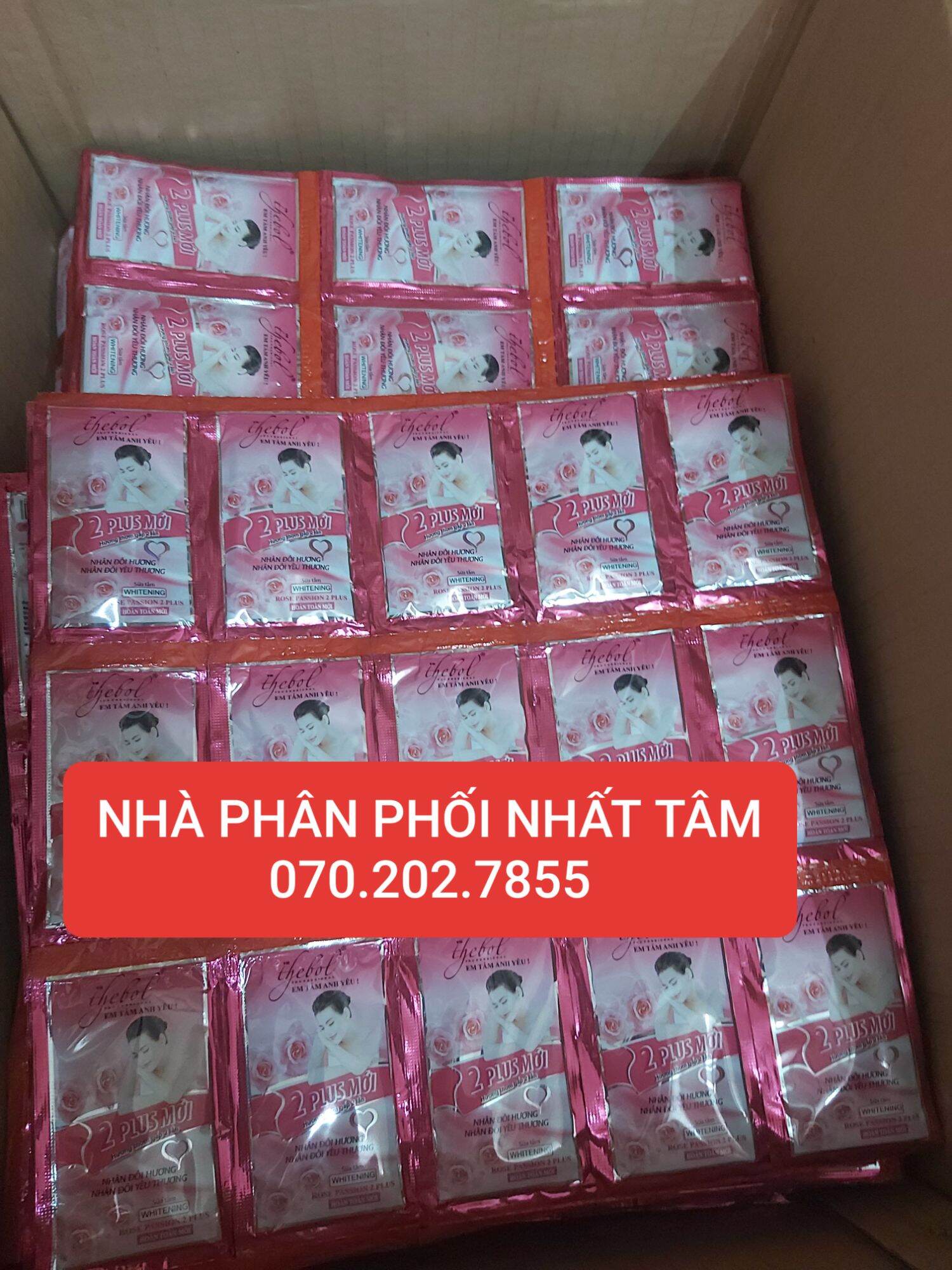 SỮA TẮM THẢO DƯỢC THEBOL 2 PLUS  dây 12 gói