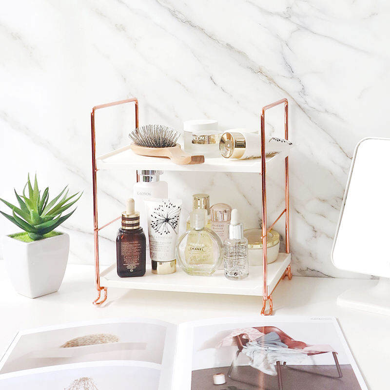 Giá Đựng Đồ Để Bàn Hộp Đựng Đồ Mỹ Phẩm Mặt Bàn Trang Điểm Bằng Sắt Nghệ Thuật Ins Giá Đựng Đồ Bồn Rửa Nhà Vệ Sinh Phòng Tắm