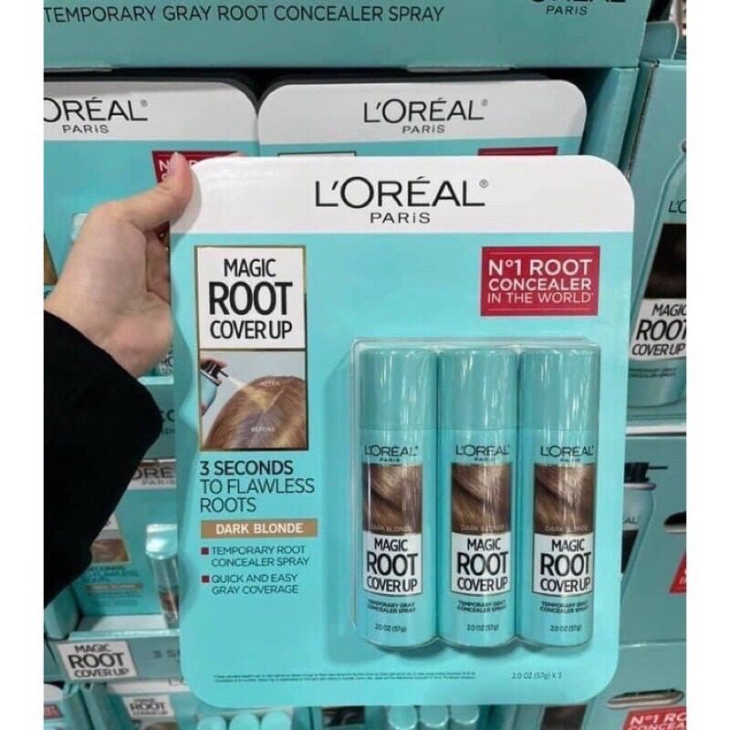 Xịt phủ chân tóc bạc L’oreal Magic Root Cover Up 57g