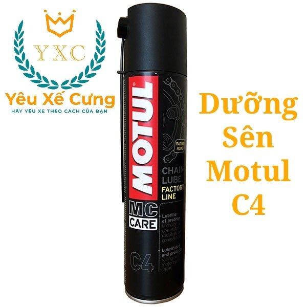 Xịt dưỡng sên Motul Chain Lube Factory Line - Motul C2 và Motul C4