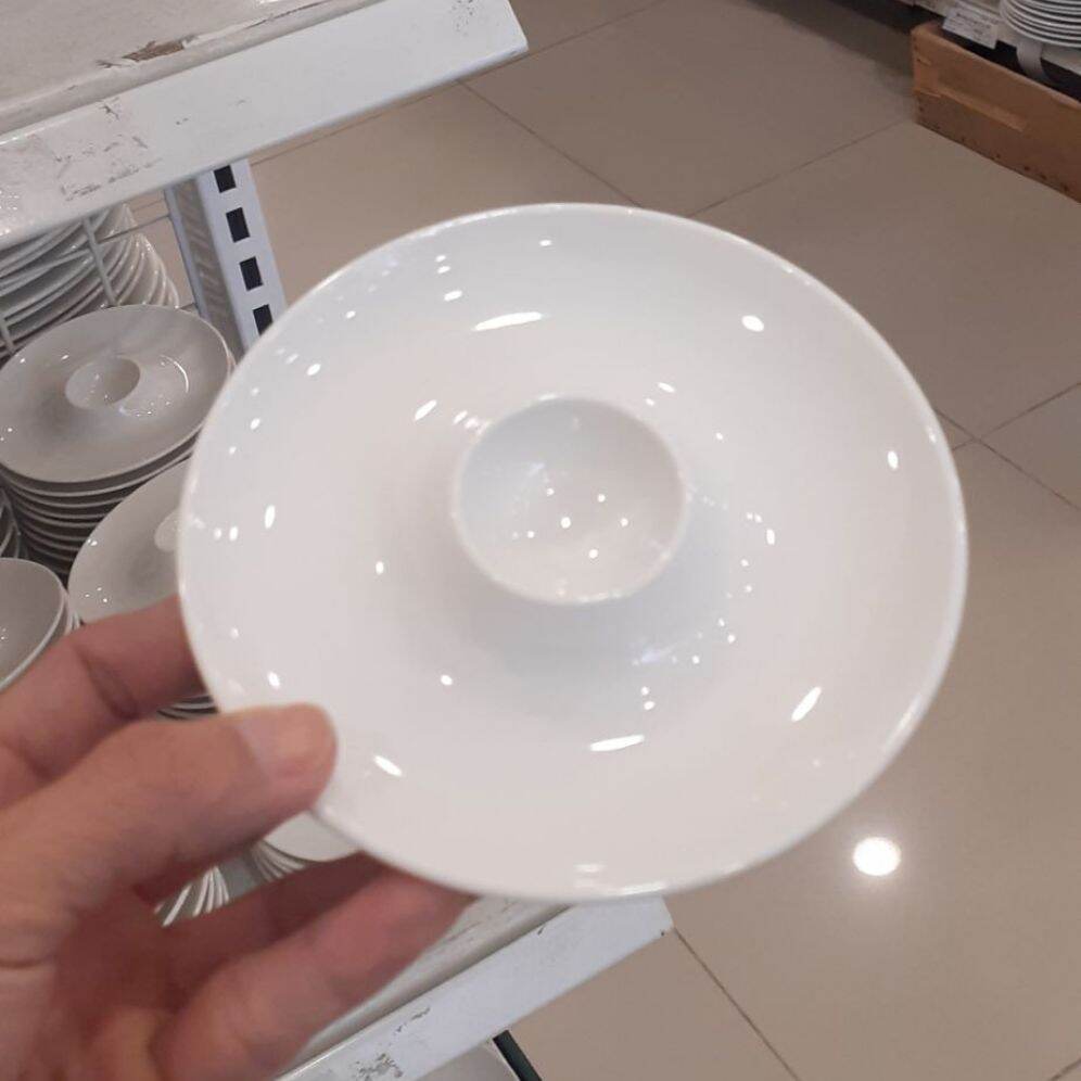 Dĩa ăn trứng vịt lộn - gốm sứ Minh Long