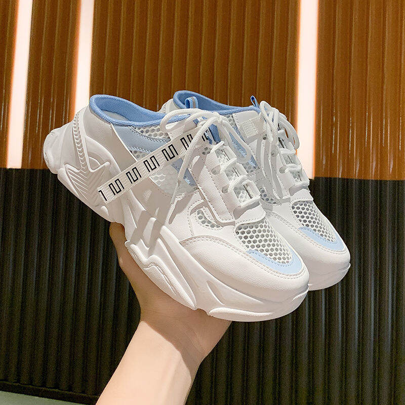 Dép Sục Bít Mũi Mẫu Mới 2022 Dép Lê Lười Mùa Hè Cho Nữ Giày Chunky Sneaker Thể Thao Instagram Siêu Hot Nổi Tiếng Trên Mạng Đi Bên Ngoài