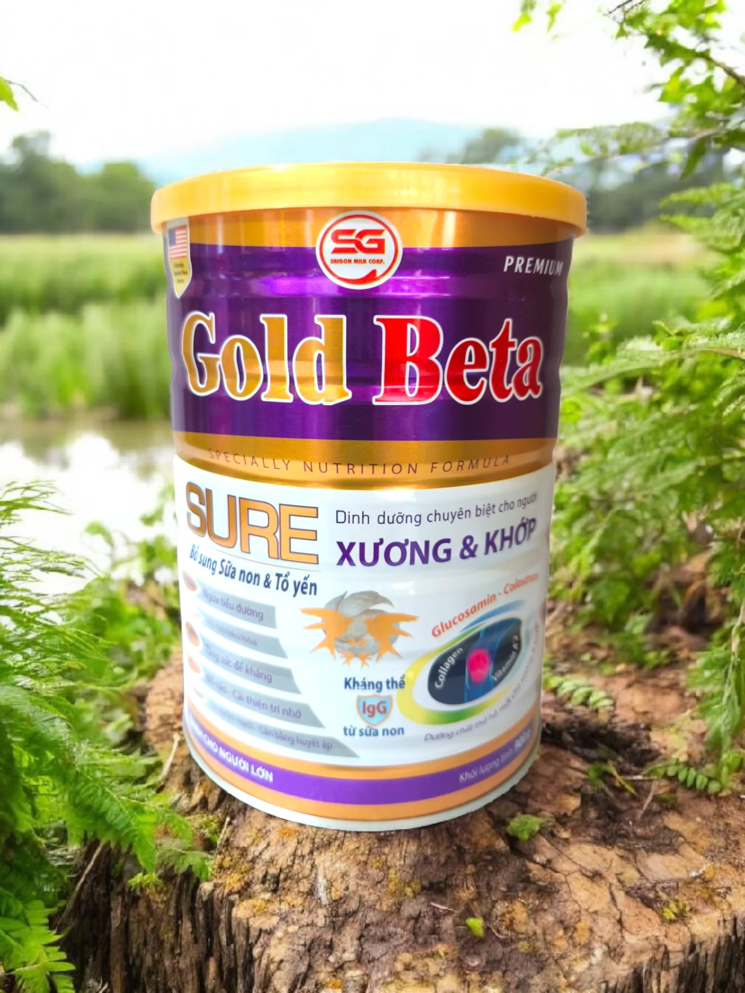 Sữa bột Gold Beta Sure cơ xương khớp lon 900g