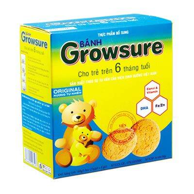 [HCM]Bánh ăn dặm em bé Growsure 168g Bibica