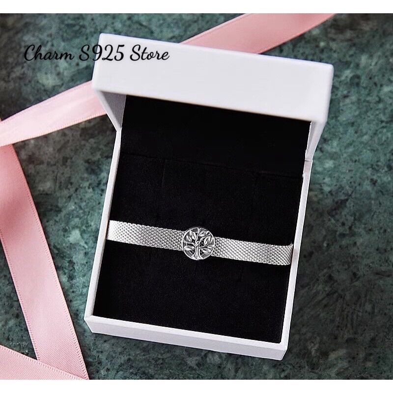 CHARM PAN ALE KHOÁ KẸP HÌNH CÂY BẠC S925